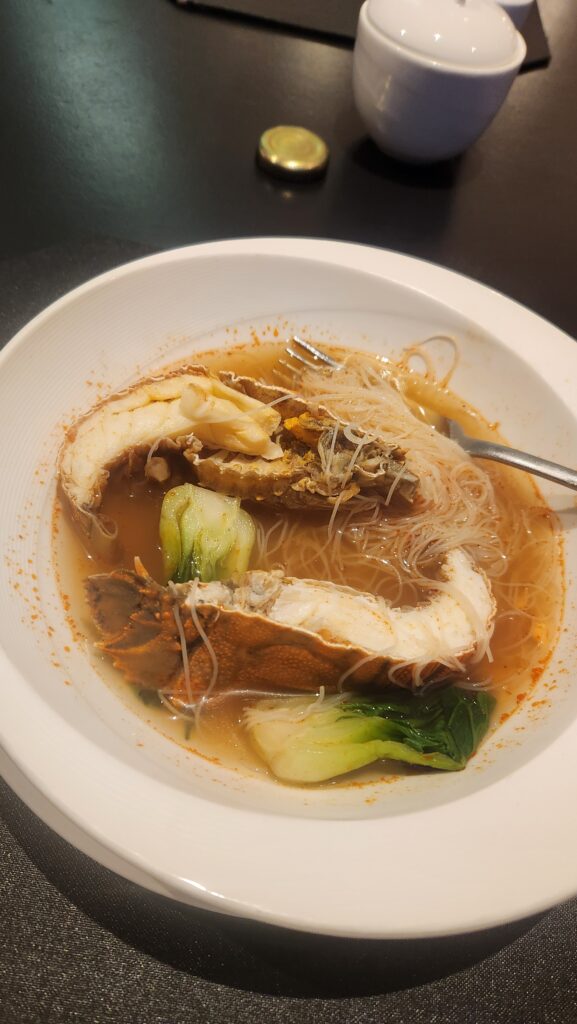 One of the hot-course dishes from The Cobalt Room buffet