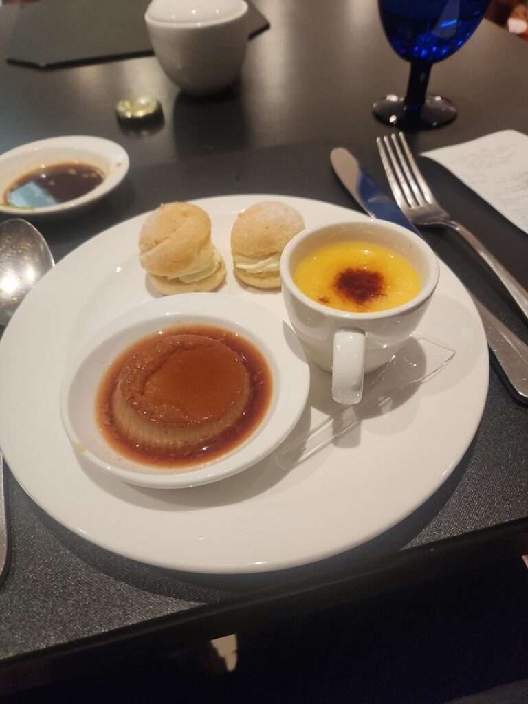 Durian puffs and puddings at The Cobalt Room buffet